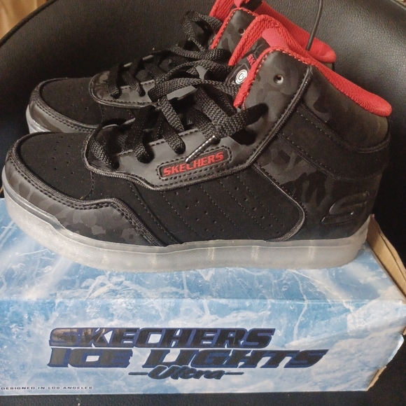 COPY - SKECHERS ICE LIGHTS ULTRA NEW BOY  SIZE 3 - Picture 9 of 15